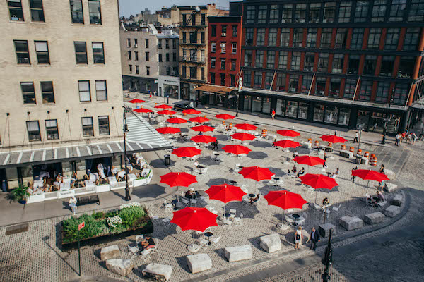 New Meatpacking District Plazas Provide Prodigious Public Space