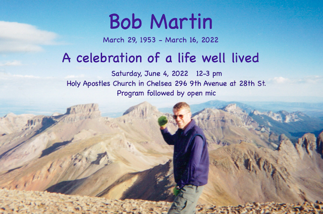 Remembering Bob Martin, June 4 and Beyond