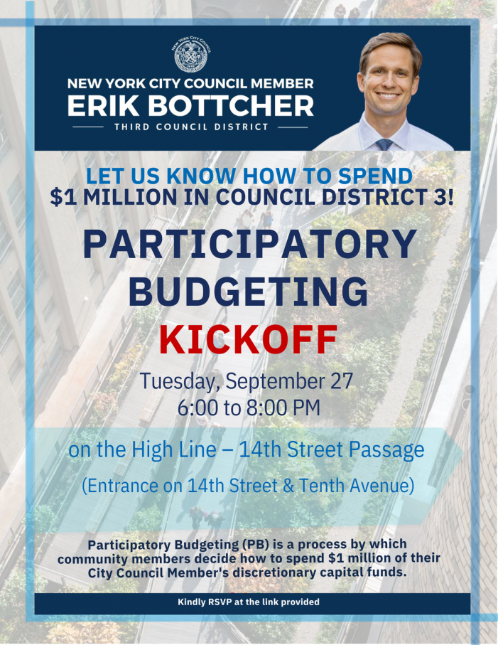 Hot News About a Cool Million: Participatory Budgeting is Back, Set to Launch Atop High Line