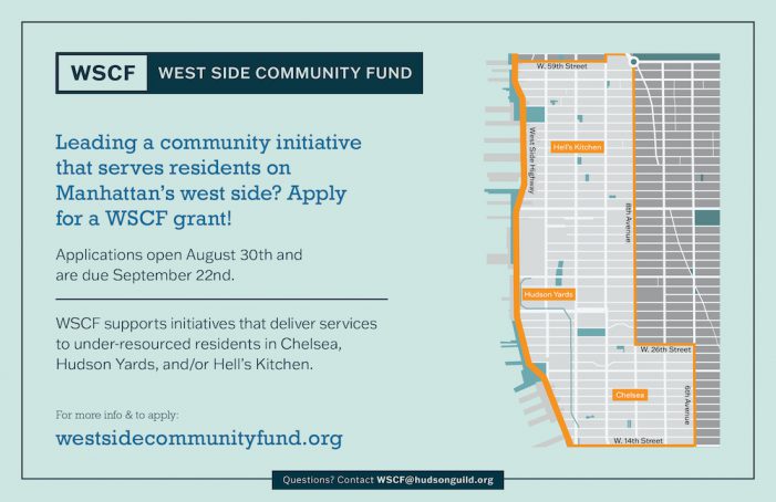West Side Community Fund Launches Fall Grant Cycle