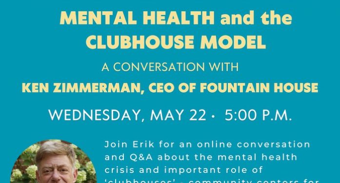 ‘Mental Health and the Clubhouse Model’ is Focus of Council Member Bottcher’s May 22 Online Event