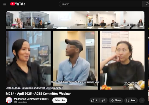 The Many May Meetings of Manhattan Community Board 4 (MCB4)