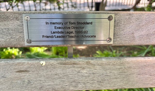 Tom Stoddard, Pioneering Gay and AIDS Leader, Honored at NYC AIDS Memorial Park