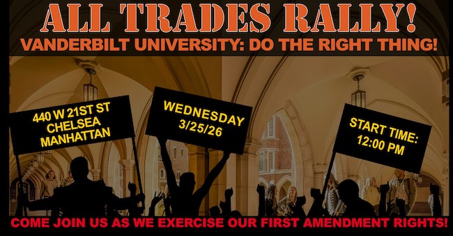 Constructive Dialogue? Union Labor is Topic at Meeting with Those at Work on Vanderbilt’s NYC Campus