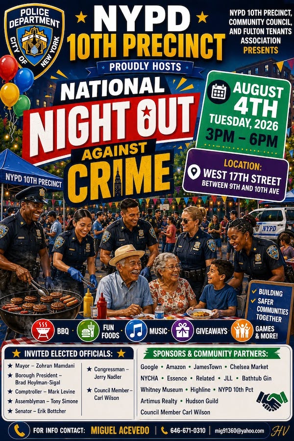 This Week In & Around Chelsea: August 3-9, 2026