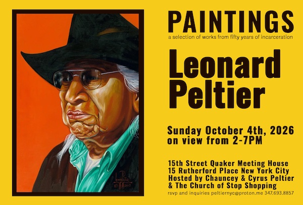 Doc & Art Chart Life of Leonard Peltier, In & Out of Incarceration